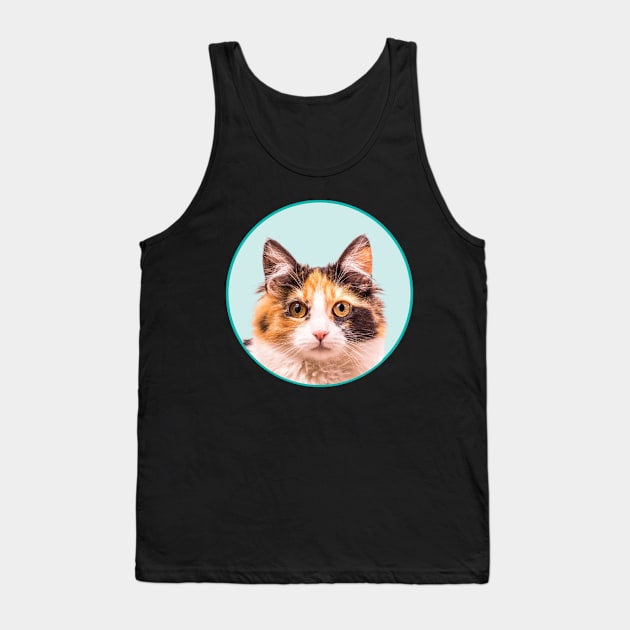 Cute Calico Cat Funny Calico Cat Lovers Tank Top by T-shirt verkaufen